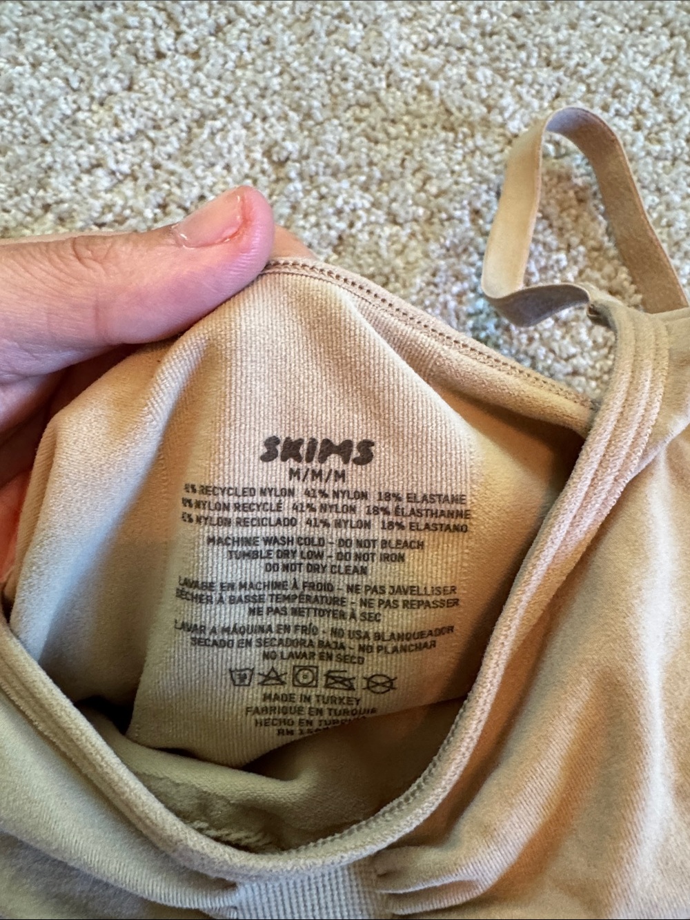 SKIMS Nude Sculpting One Piece Slip Dress M - Picture 3 of 4